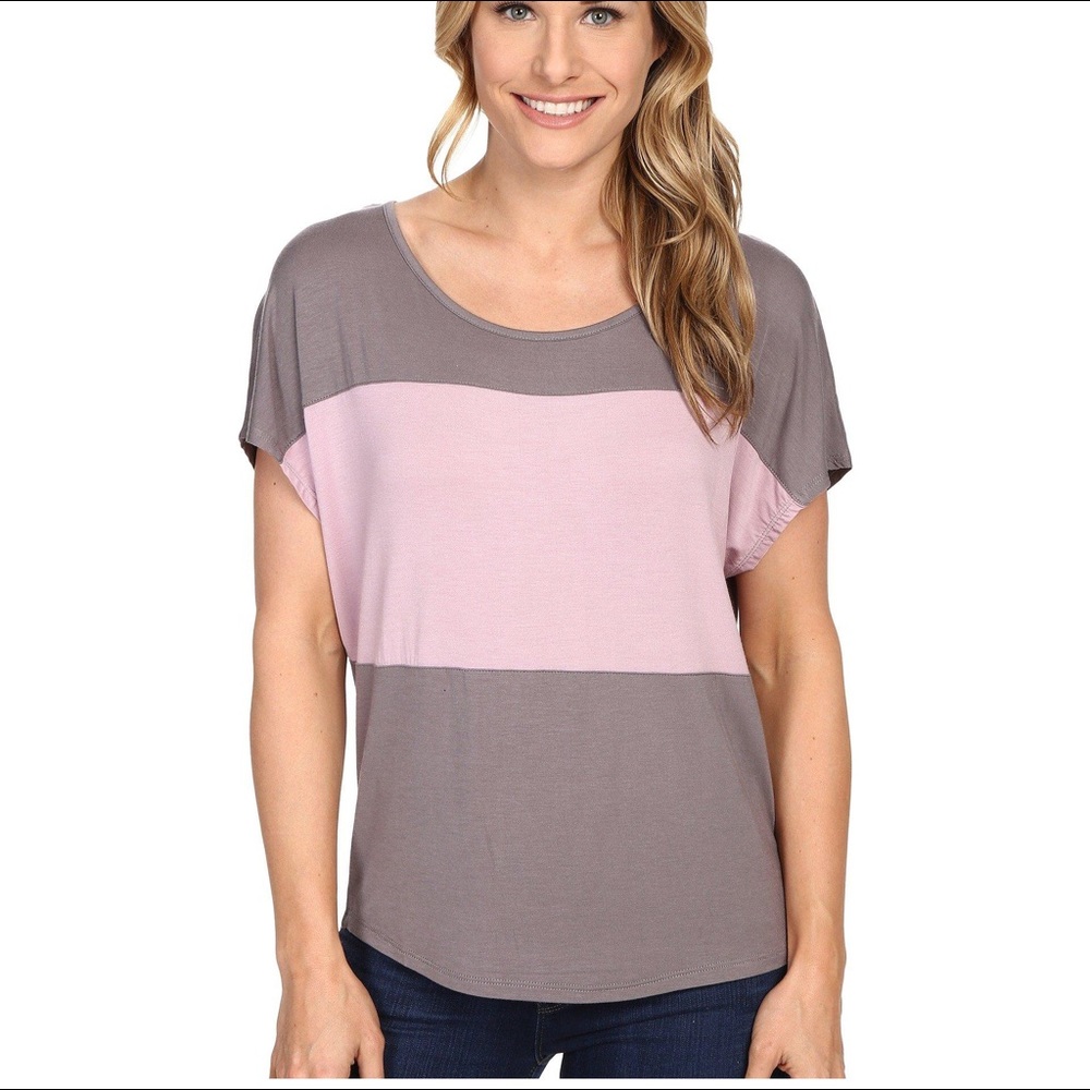Prana Vicki top dolman sleeve Moonrock L